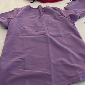 Figs Cataria Scrub Top, Lilac